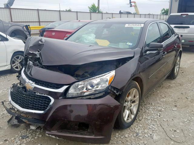 1G11C5SL8FF252397 - 2015 CHEVROLET MALIBU 1LT BLACK photo 2