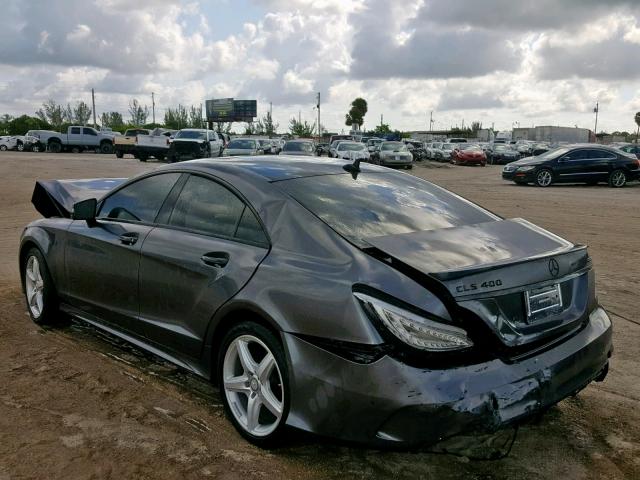 WDDLJ6HB5FA147331 - 2015 MERCEDES-BENZ CLS 400 4M BLACK photo 3