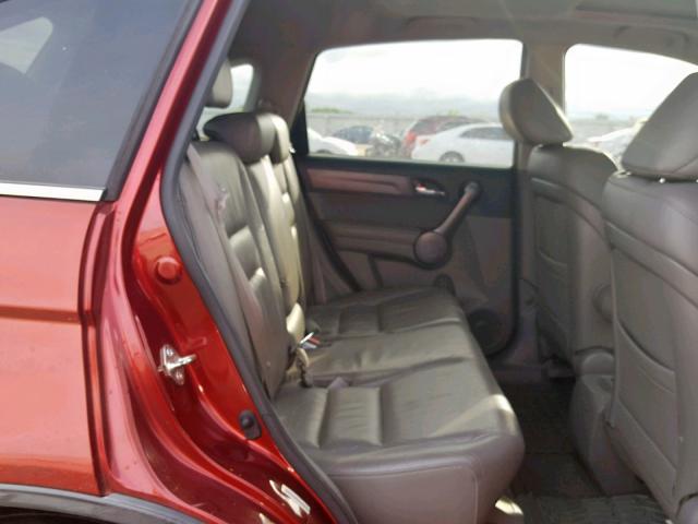 JHLRE387X8C021401 - 2008 HONDA CR-V EXL BURGUNDY photo 6