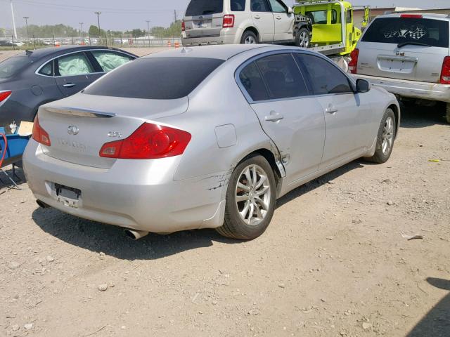 JNKCV61F39M352935 - 2009 INFINITI G37 SILVER photo 4