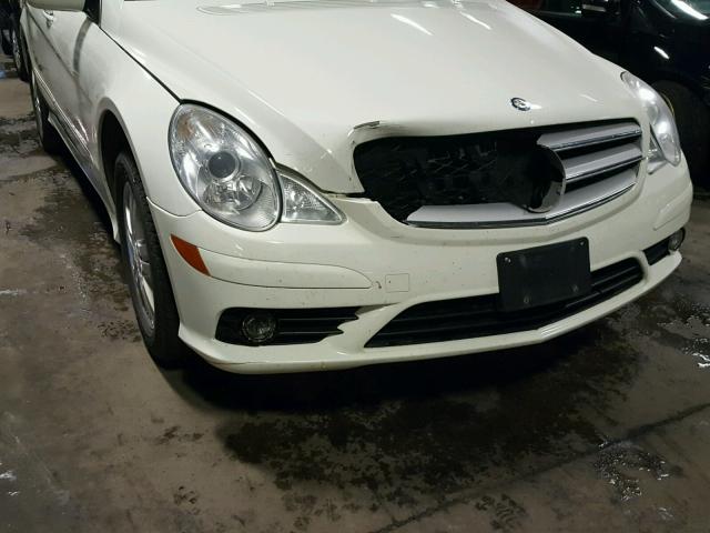 4JGCB65E58A069394 - 2008 MERCEDES-BENZ R 350 WHITE photo 9