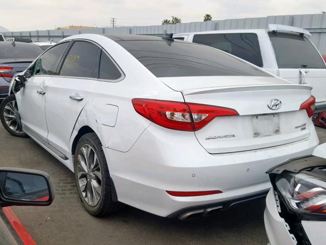 5NPE34AB0FH247373 - 2015 HYUNDAI SONATA SPO WHITE photo 3