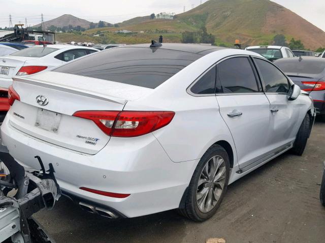 5NPE34AB0FH247373 - 2015 HYUNDAI SONATA SPO WHITE photo 4