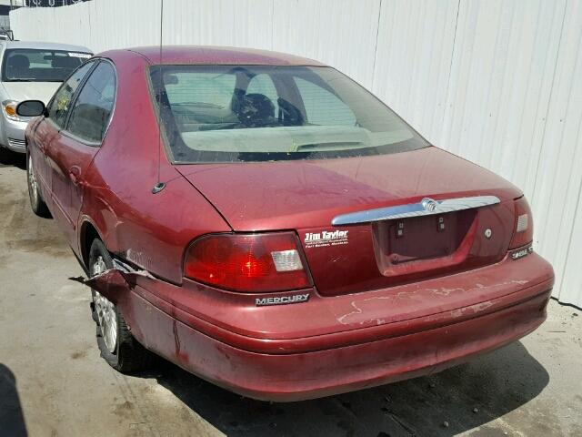 1MEFM50U02A646715 - 2002 MERCURY SABLE GS MAROON photo 3