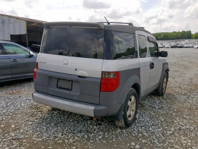 5J6YH185X3L014440 - 2003 HONDA ELEMENT EX SILVER photo 4