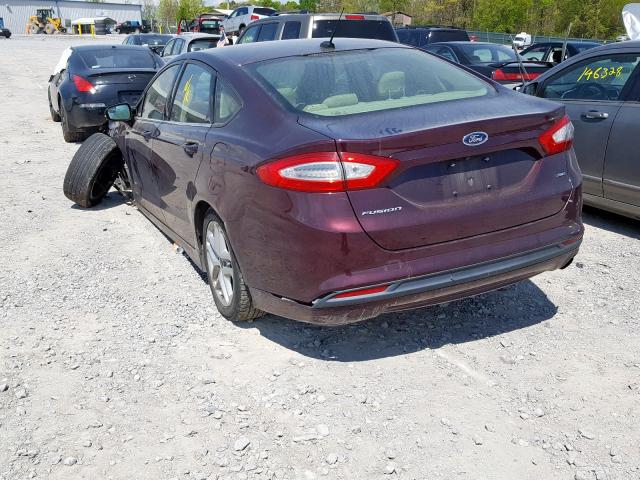 3FA6P0H79DR251828 - 2013 FORD FUSION SE  photo 3