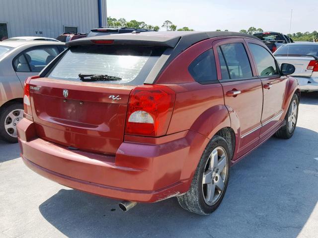 1B3HB78K07D253996 - 2007 DODGE CALIBER R/ RED photo 4