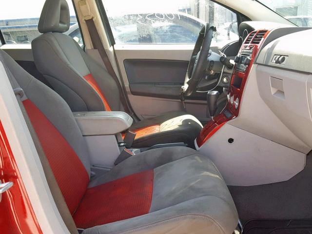 1B3HB78K07D253996 - 2007 DODGE CALIBER R/ RED photo 5