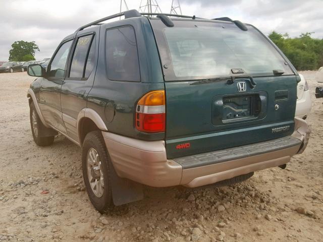 4S6DM58W1Y4414424 - 2000 HONDA PASSPORT E GREEN photo 3