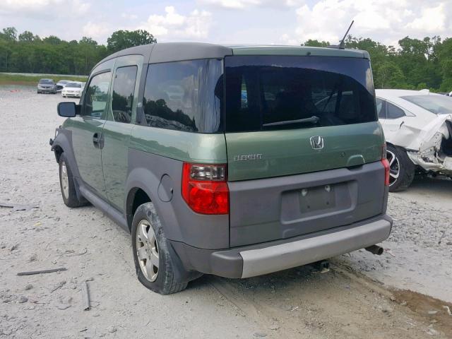 5J6YH186X5L000260 - 2005 HONDA ELEMENT EX GREEN photo 3