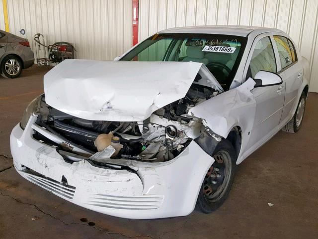 1G1AL58F487218035 - 2008 CHEVROLET COBALT LT WHITE photo 2