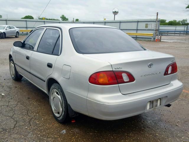 1NXBR12E0YZ316155 - 2000 TOYOTA COROLLA VE SILVER photo 3