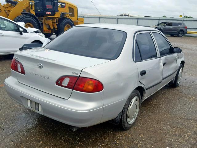 1NXBR12E0YZ316155 - 2000 TOYOTA COROLLA VE SILVER photo 4