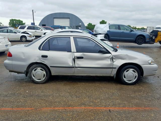 1NXBR12E0YZ316155 - 2000 TOYOTA COROLLA VE SILVER photo 9