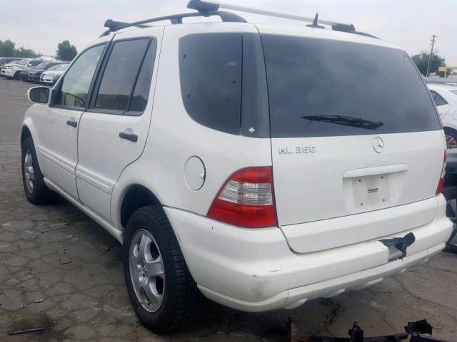 4JGAB57E64A467707 - 2004 MERCEDES-BENZ ML 350 WHITE photo 3