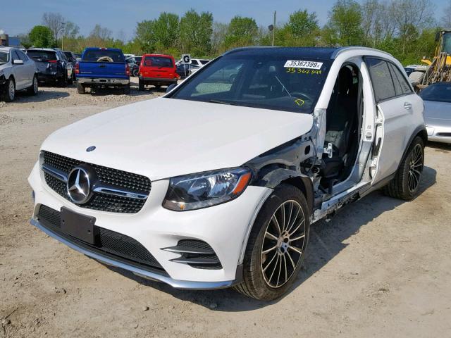 WDC0G6EB1HF169228 - 2017 MERCEDES-BENZ GLC 43 4MA WHITE photo 2