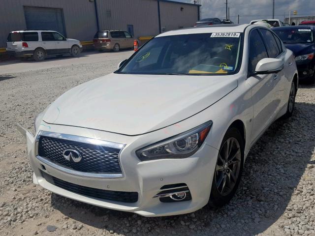 JN1BV7AP9FM349337 - 2015 INFINITI Q50 BASE WHITE photo 2