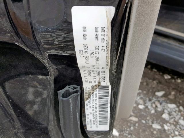 1J8HH68257C648875 - 2007 JEEP COMMANDER BLACK photo 10