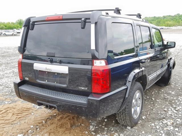 1J8HH68257C648875 - 2007 JEEP COMMANDER BLACK photo 4