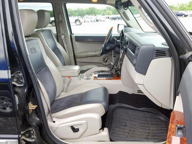 1J8HH68257C648875 - 2007 JEEP COMMANDER BLACK photo 5