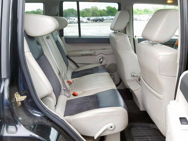 1J8HH68257C648875 - 2007 JEEP COMMANDER BLACK photo 6