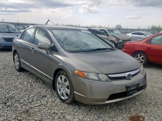 1HGFA16588L002946 - 2008 HONDA CIVIC LX GRAY photo 1