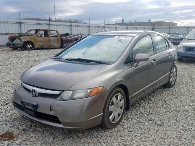 1HGFA16588L002946 - 2008 HONDA CIVIC LX GRAY photo 2