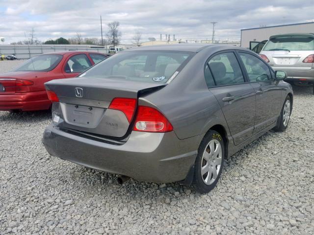 1HGFA16588L002946 - 2008 HONDA CIVIC LX GRAY photo 4