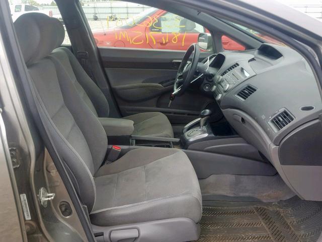 1HGFA16588L002946 - 2008 HONDA CIVIC LX GRAY photo 5