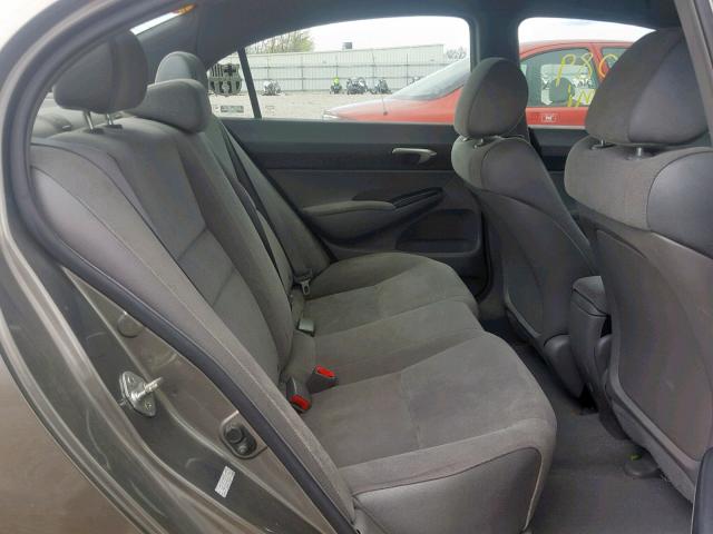 1HGFA16588L002946 - 2008 HONDA CIVIC LX GRAY photo 6