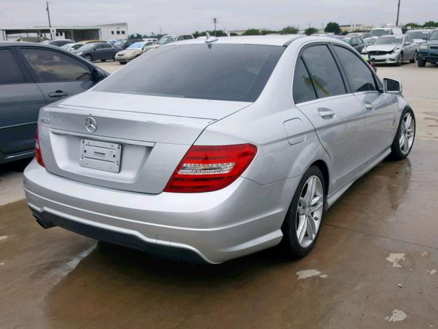 WDDGF4HB1DR297202 - 2013 MERCEDES-BENZ C 250 SILVER photo 4