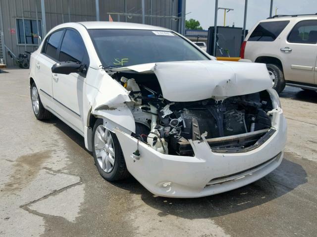 3N1AB6AP3CL669192 - 2012 NISSAN SENTRA 2.0 WHITE photo 1