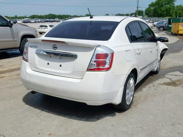 3N1AB6AP3CL669192 - 2012 NISSAN SENTRA 2.0 WHITE photo 4