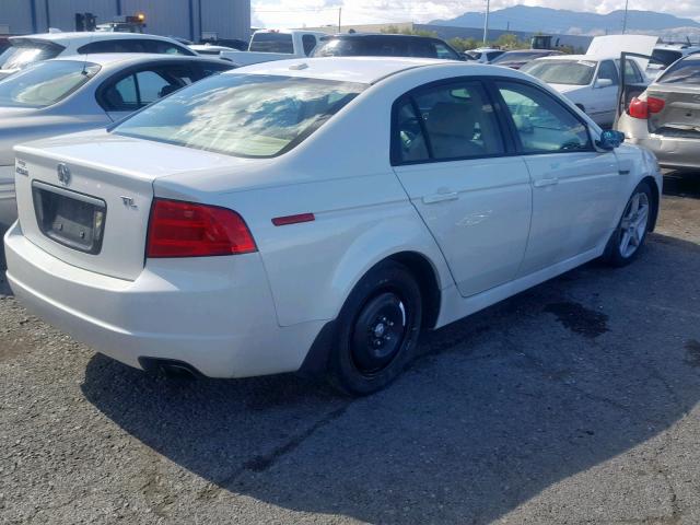 19UUA66256A075419 - 2006 ACURA 3.2TL WHITE photo 4