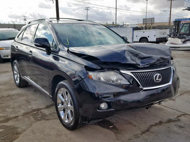 2T2ZK1BA0CC080323 - 2012 LEXUS RX 350 BLACK photo 1