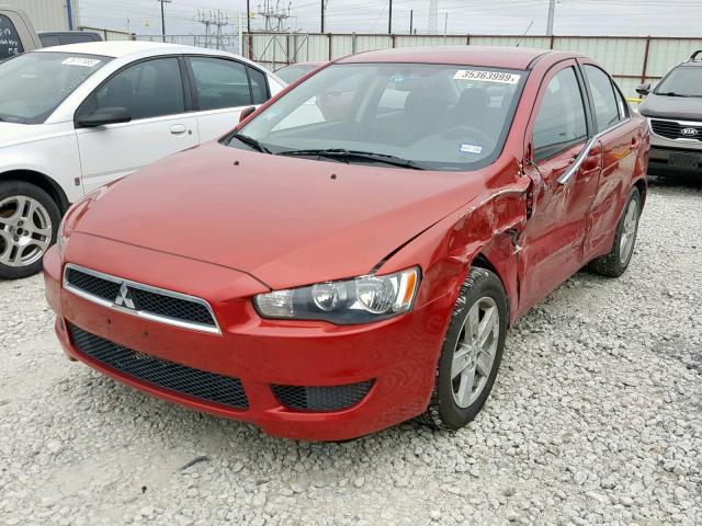 JA3AU26U08U042248 - 2008 MITSUBISHI LANCER ES RED photo 2