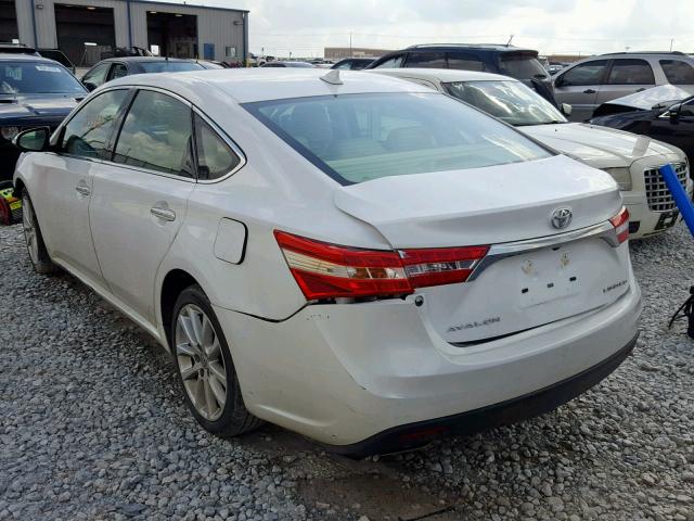 4T1BK1EBXDU010872 - 2013 TOYOTA AVALON BAS WHITE photo 3