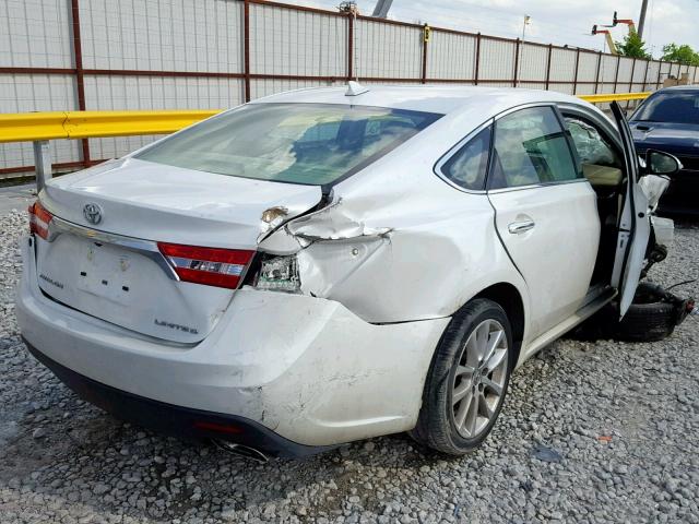 4T1BK1EBXDU010872 - 2013 TOYOTA AVALON BAS WHITE photo 4