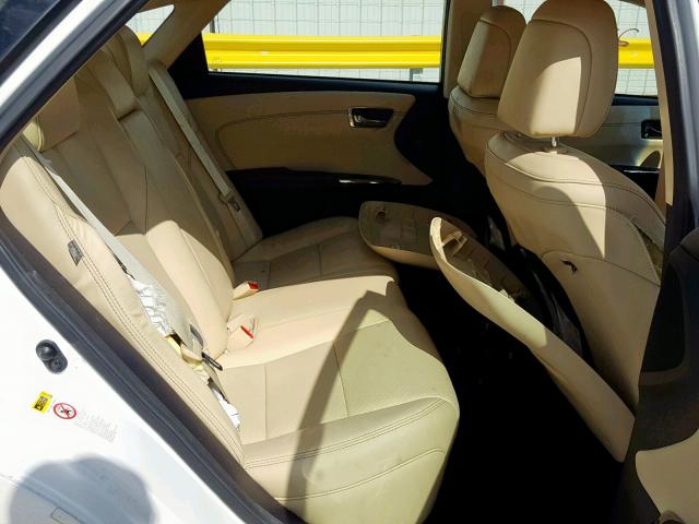 4T1BK1EBXDU010872 - 2013 TOYOTA AVALON BAS WHITE photo 6