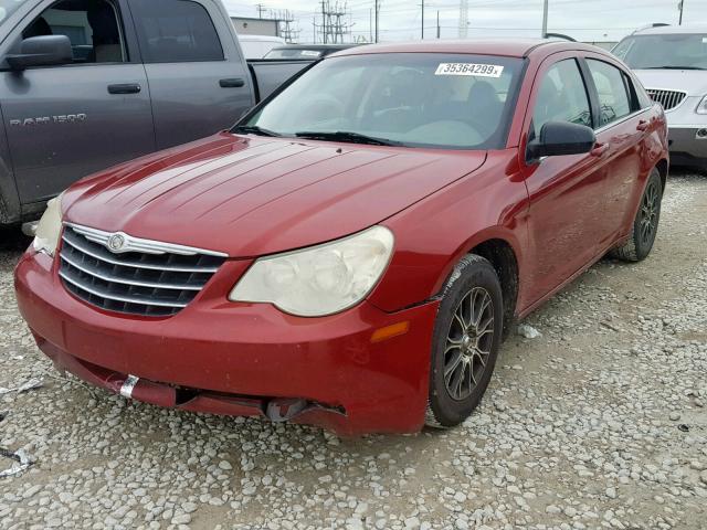 1C3LC46K08N267274 - 2008 CHRYSLER SEBRING LX MAROON photo 2