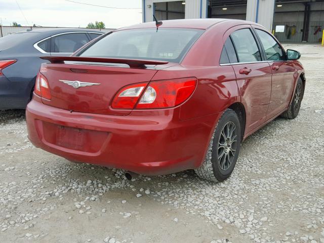 1C3LC46K08N267274 - 2008 CHRYSLER SEBRING LX MAROON photo 4