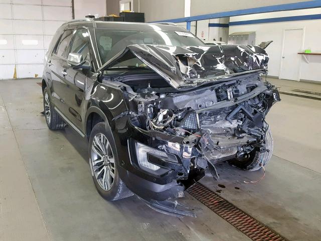 1FM5K8HT1HGE39445 - 2017 FORD EXPLORER P BLACK photo 1