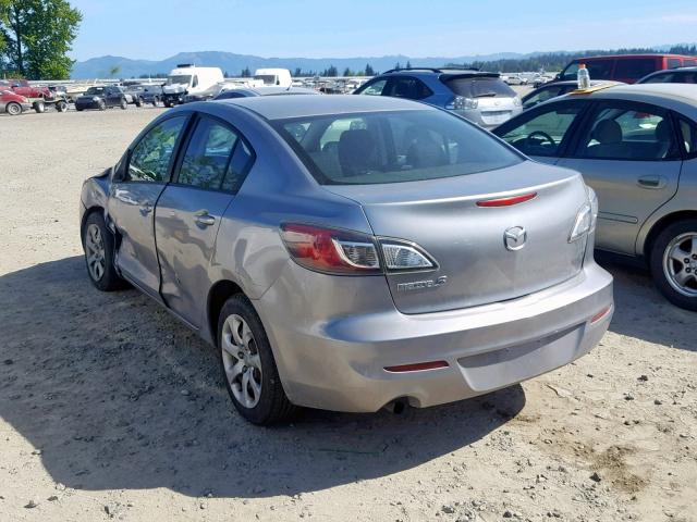 JM1BL1TG7D1771537 - 2013 MAZDA 3 I GRAY photo 3