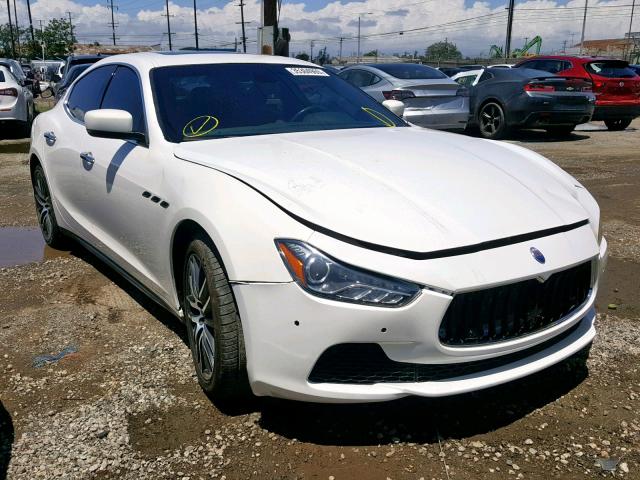 ZAM57XSA3E1103572 - 2014 MASERATI GHIBLI WHITE photo 1