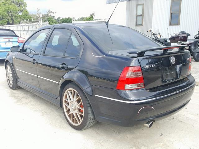 3VWSE69M05M042902 - 2005 VOLKSWAGEN JETTA GLI BLACK photo 3