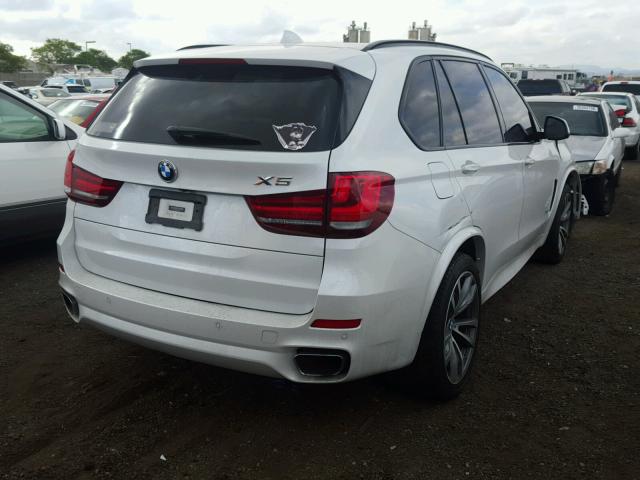 5UXKR0C55E0K49647 - 2014 BMW X5 XDRIVE3 WHITE photo 4