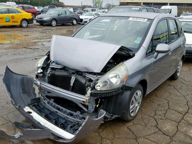 JHMGD37428S060633 - 2008 HONDA FIT GRAY photo 2