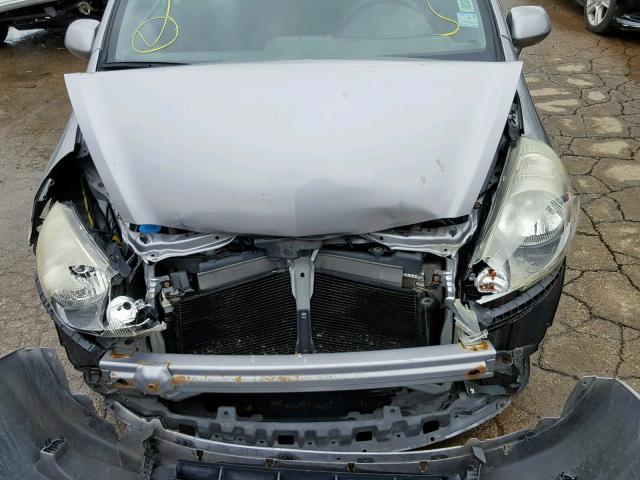 JHMGD37428S060633 - 2008 HONDA FIT GRAY photo 7