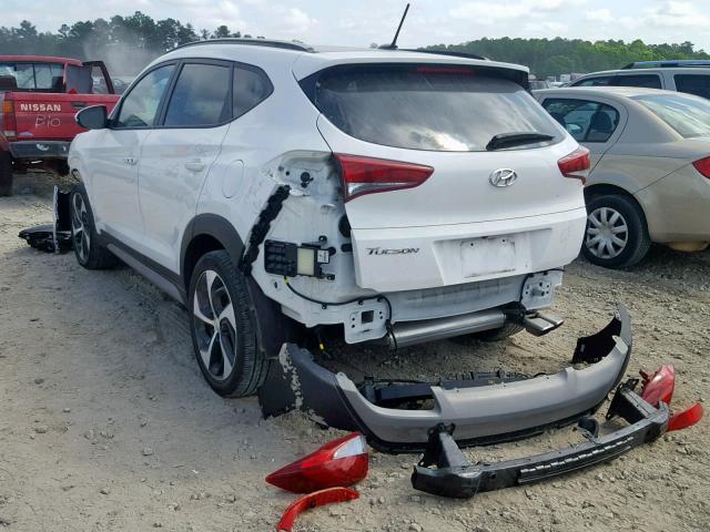 KM8J33A28HU571121 - 2017 HYUNDAI TUCSON LIM WHITE photo 3