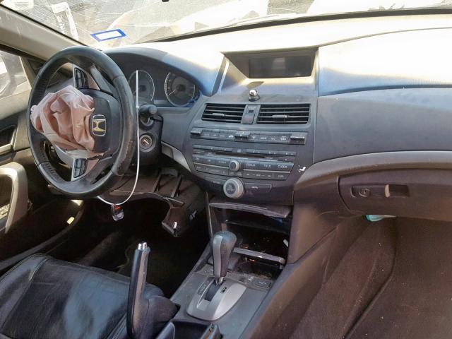 1HGCS12889A002443 - 2009 HONDA ACCORD EXL BLACK photo 9